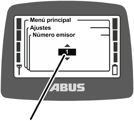 U:\Allgemein\Produkthandbücher\Produkthandbücher Fotos\ABURemote Meisterschalter\Ohne Sender (mit Displaytexten)\trans_de\sendernummer einstellen.png