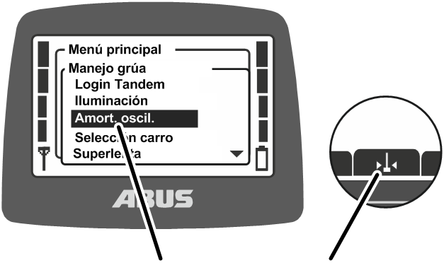 U:\Allgemein\Produkthandbücher\Produkthandbücher Fotos\ABURemote Meisterschalter\Ohne Sender (mit Displaytexten)\trans_de\Funktionen Pendeldämpf.png