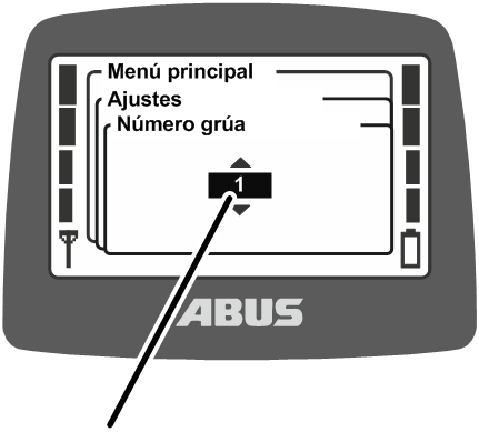 U:\Allgemein\Produkthandbücher\Produkthandbücher Fotos\ABURemote Meisterschalter\Ohne Sender (mit Displaytexten)\trans_de\Krannummer einstellen.png
