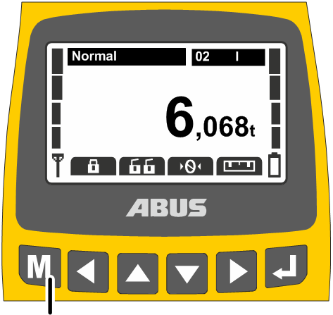 U:\Allgemein\Produkthandbücher\Produkthandbücher Fotos\ABURemote Handsender\Handsender (mit Displaytexten)\trans_de\Menü bedienen - beenden.png