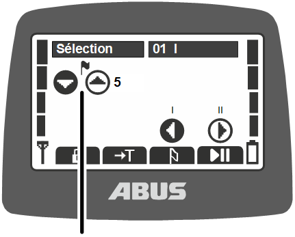 U:\Allgemein\Produkthandbücher\Produkthandbücher Fotos\ABURemote Meisterschalter\Ohne Sender (mit Displaytexten)\trans_de\Menü Wahl Positionieren.png