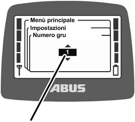 U:\Allgemein\Produkthandbücher\Produkthandbücher Fotos\ABURemote Meisterschalter\Ohne Sender (mit Displaytexten)\trans_de\Krannummer einstellen.png