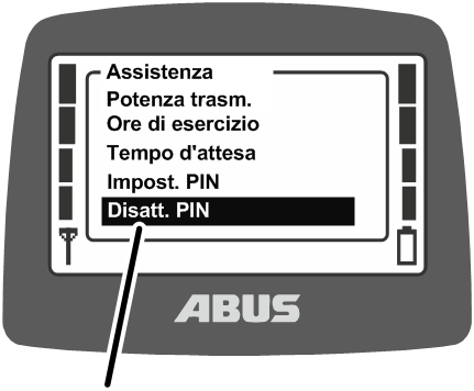 U:\Allgemein\Produkthandbücher\Produkthandbücher Fotos\ABURemote Meisterschalter\Ohne Sender (mit Displaytexten)\trans_de\Menü PIN ausschalten.png