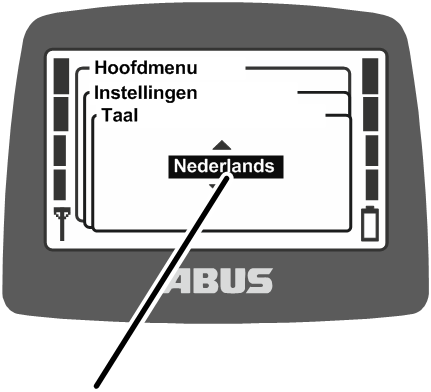 U:\Allgemein\Produkthandbücher\Produkthandbücher Fotos\ABURemote Meisterschalter\Ohne Sender (mit Displaytexten)\trans_de\Sprache einstellen.png
