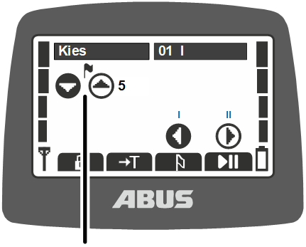 U:\Allgemein\Produkthandbücher\Produkthandbücher Fotos\ABURemote Meisterschalter\Ohne Sender (mit Displaytexten)\trans_de\Menü Wahl Positionieren.png