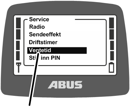 U:\Allgemein\Produkthandbücher\Produkthandbücher Fotos\ABURemote Meisterschalter\Ohne Sender (mit Displaytexten)\trans_de\Menü Wartezeit.png