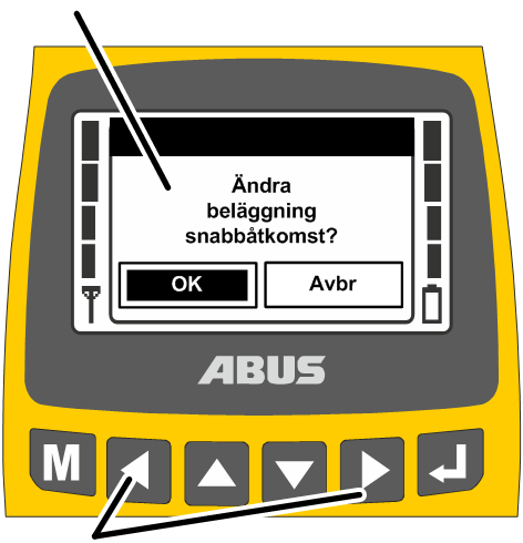 U:\Allgemein\Produkthandbücher\Produkthandbücher Fotos\ABURemote Handsender\Handsender (mit Displaytexten)\trans_de\Menü bedienen - Meldung.png