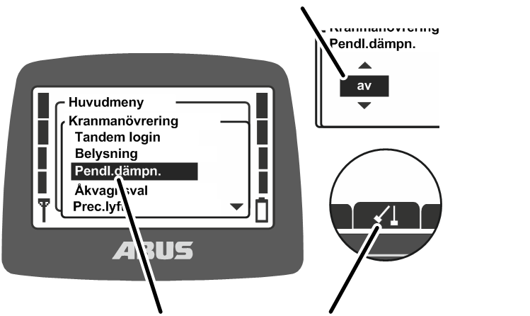 U:\Allgemein\Produkthandbücher\Produkthandbücher Fotos\ABURemote Meisterschalter\Ohne Sender (mit Displaytexten)\trans_de\Funktionen Pendeldämpfaus.png