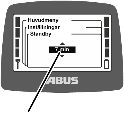 U:\Allgemein\Produkthandbücher\Produkthandbücher Fotos\ABURemote Meisterschalter\Ohne Sender (mit Displaytexten)\trans_de\Standby einstellen.png
