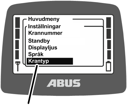 U:\Allgemein\Produkthandbücher\Produkthandbücher Fotos\ABURemote Meisterschalter\Ohne Sender (mit Displaytexten)\trans_de\Menü Krantyp.png