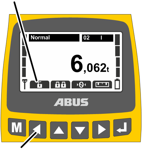 U:\Allgemein\Produkthandbücher\Produkthandbücher Fotos\ABURemote Handsender\Handsender (mit Displaytexten)\trans_de\Schnellzugriff belegt.png