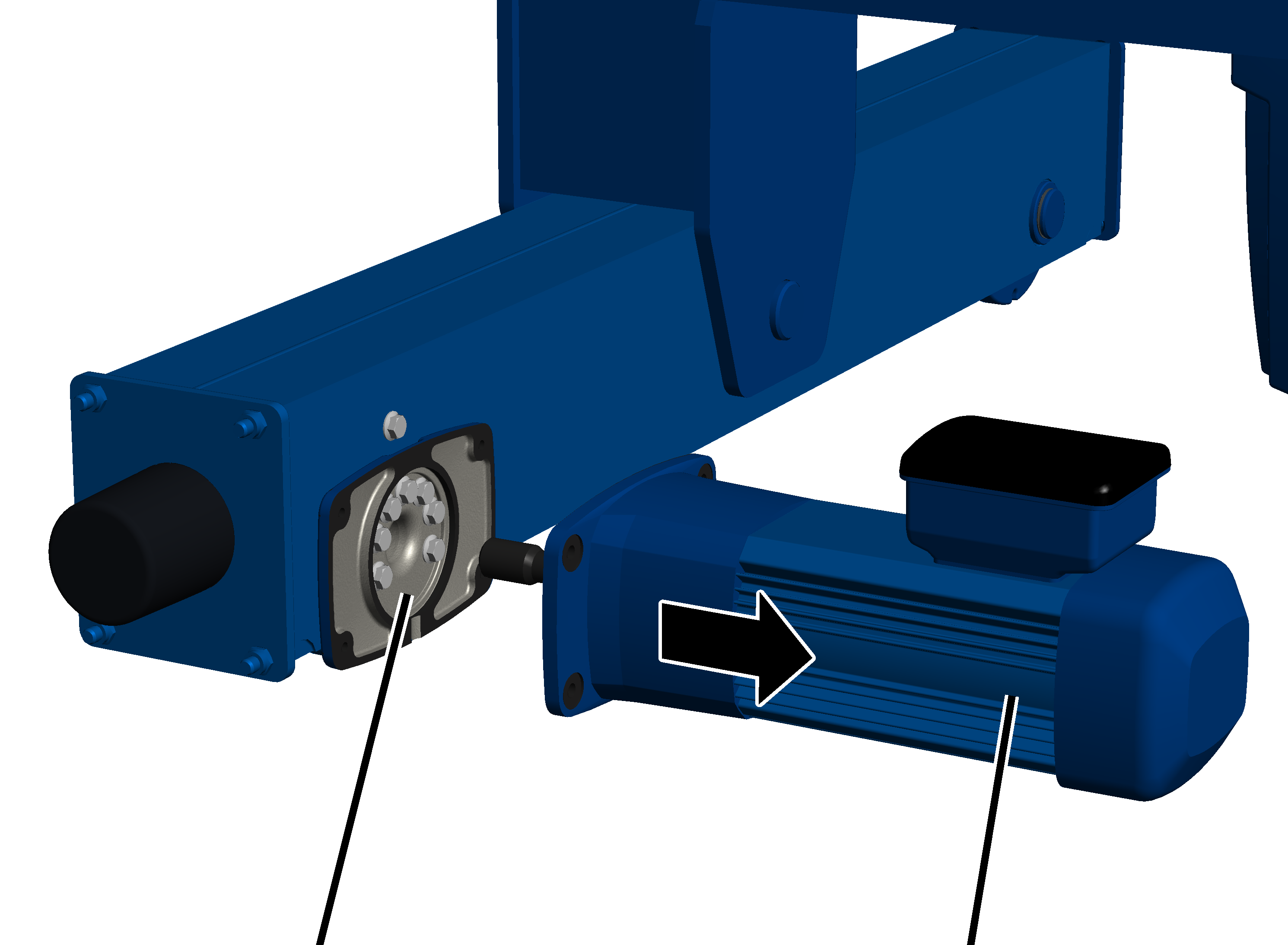 U:\Allgemein\Produkthandbücher\Produkthandbücher Fotos\Seilzug kompakt\Seilzug D\Seilzug D true vertical lift\Zweischienenlaufkatze true vertical lift\Fahrantrieb demontieren.png