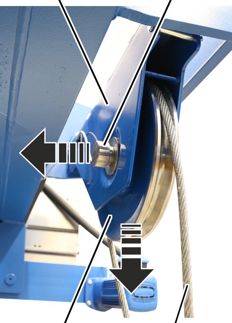 U:\Allgemein\Produkthandbücher\Produkthandbücher Fotos\Seilzug kompakt\Seilzug D\Seilzug D true vertical lift\Messbolzen aus Umlenkrolle 3.jpg
