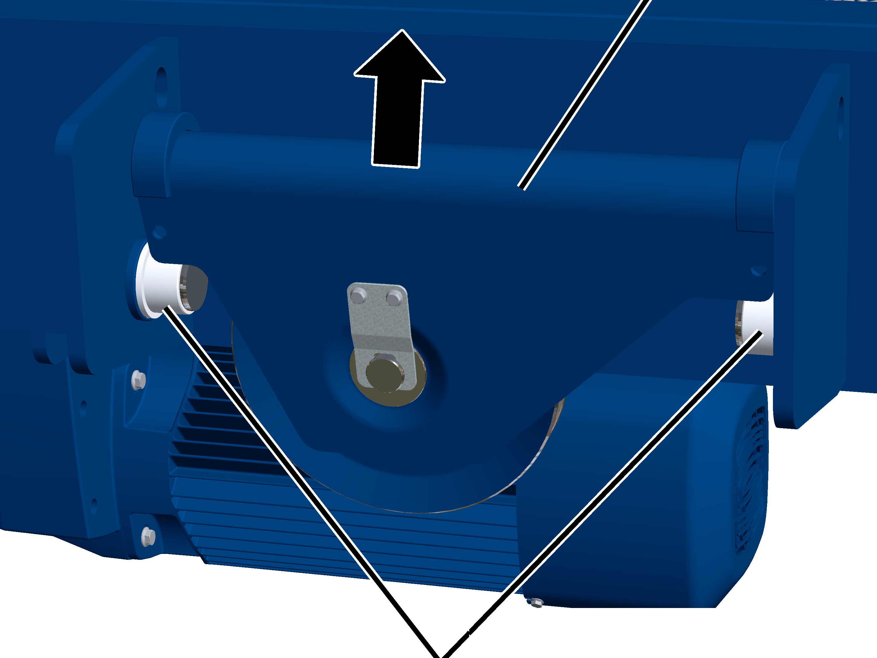 U:\Allgemein\Produkthandbücher\Produkthandbücher Fotos\Seilzug kompakt\Seilzug D\Seilzug D true vertical lift\Zweischienenlaufkatze true vertical lift\Umlenkrollentraverse raus.png