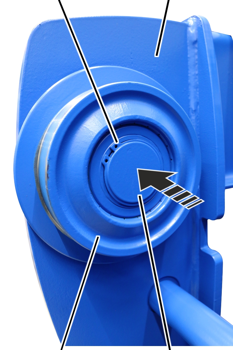 U:\Allgemein\Produkthandbücher\Produkthandbücher Fotos\Seilzug kompakt\Seilzug E\Nicht angetriebenes Laufrad dran 3.jpg