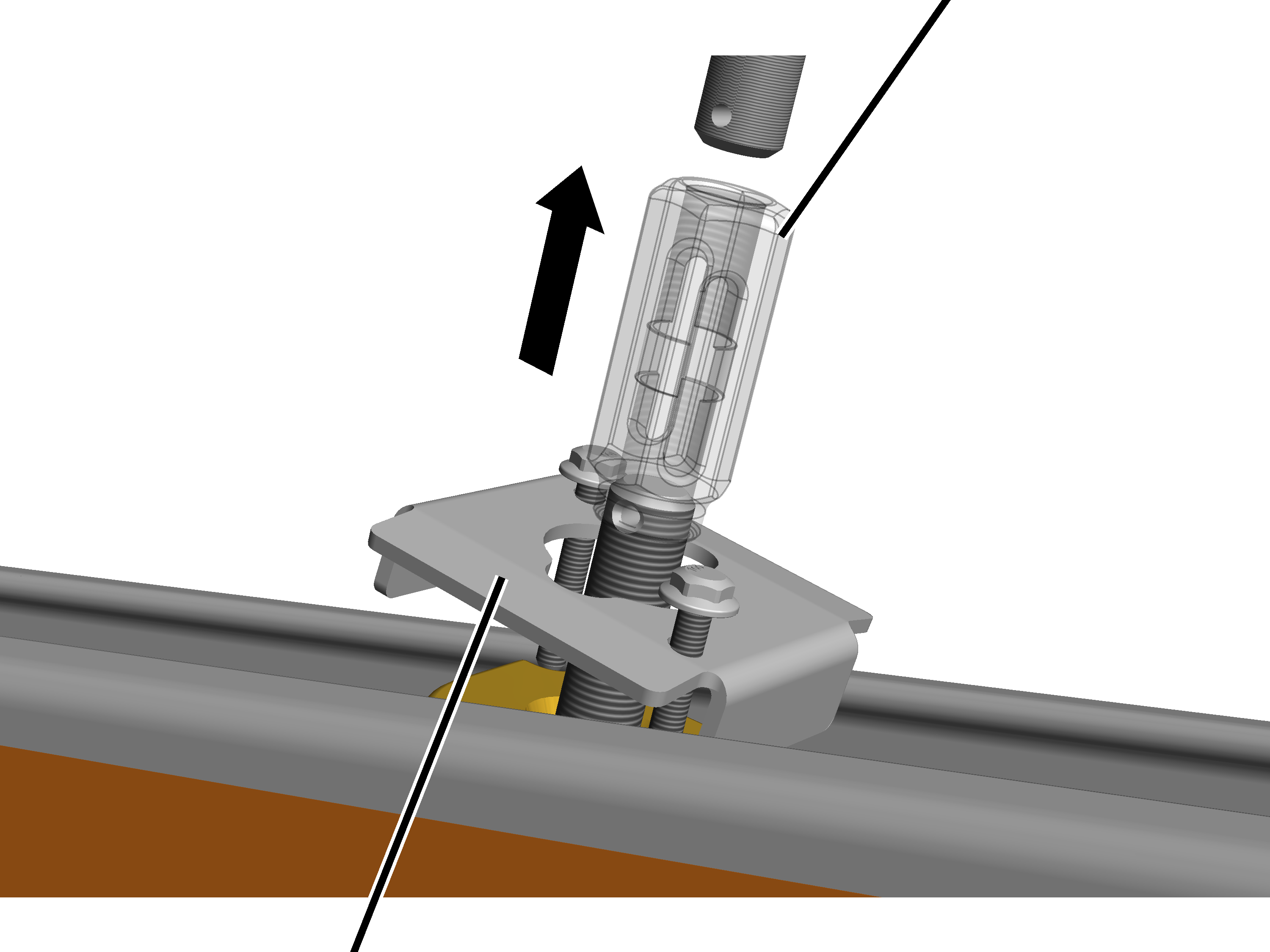 U:\Allgemein\Produkthandbücher\Produkthandbücher Fotos\HB-System Kranbahn\Kranbahn montieren\Spannmutter fast ganz lösen.png