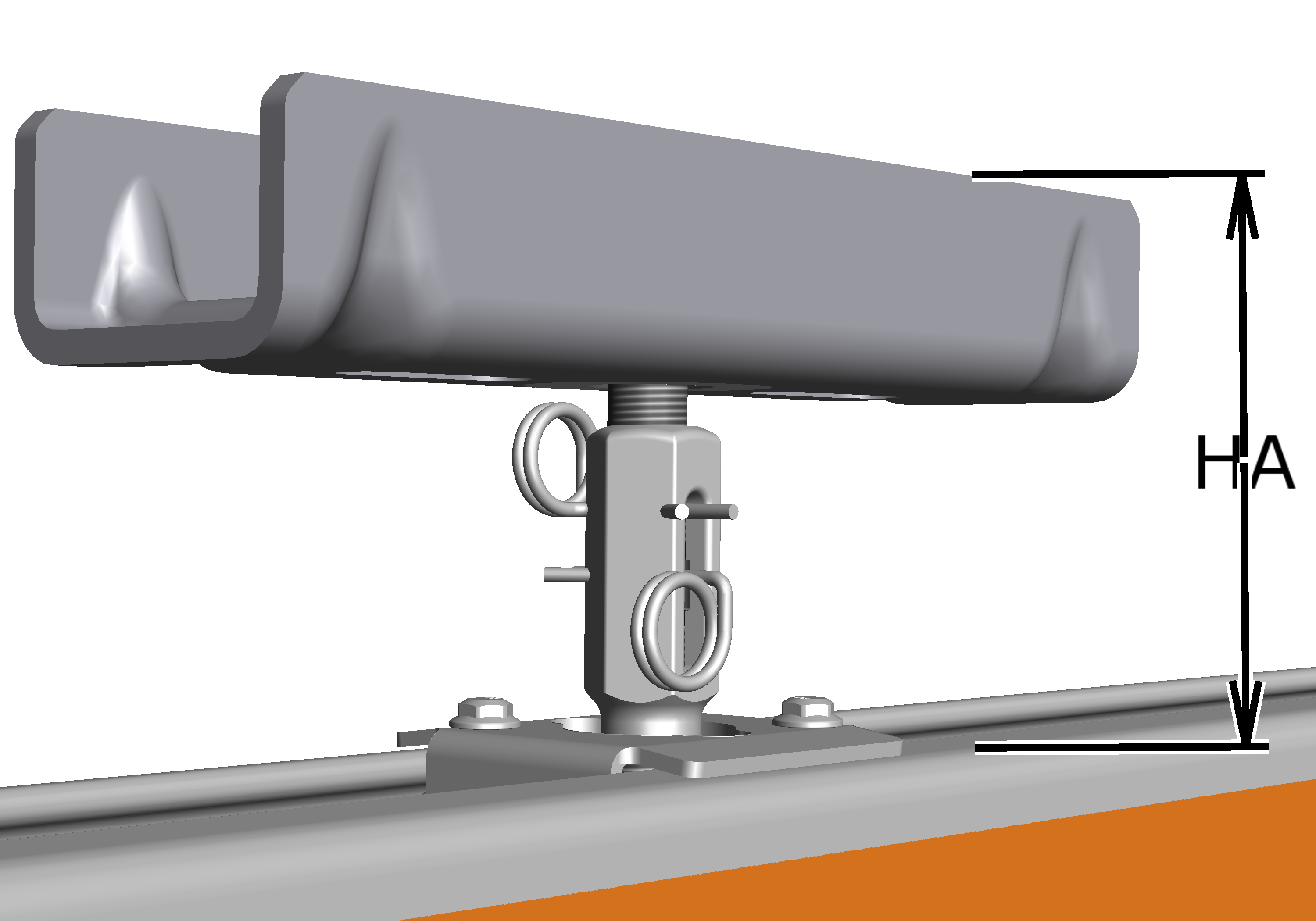 U:\Allgemein\Produkthandbücher\Produkthandbücher Fotos\HB-System Kranbahn\Normalauf montieren\Kurzaufhängung kurze Spannmutter Übersicht.png